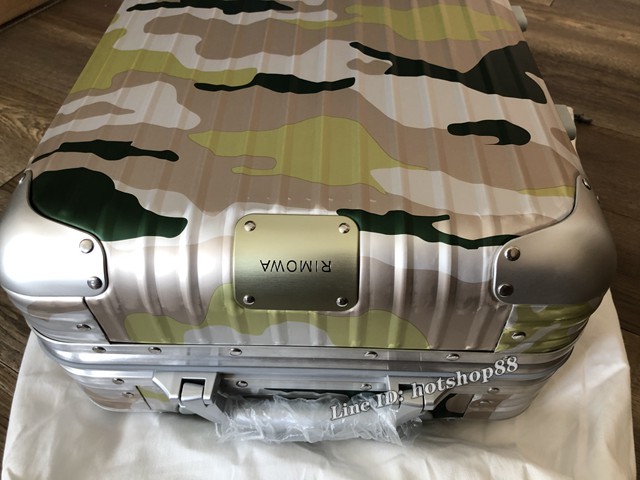 RIMOWA新版original cabin 21寸鋁鎂合金迷彩限量款旅行箱 gdx1416